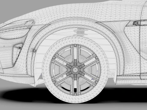 Interior do QG do Xiaomi YU7 2025 Modelo 3D