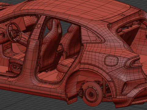 Xiaomi YU7 2025 HQ interior Model 3D