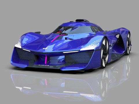 Alpine Alpenglow HY4 Concept 2022 HQ interior Model 3D