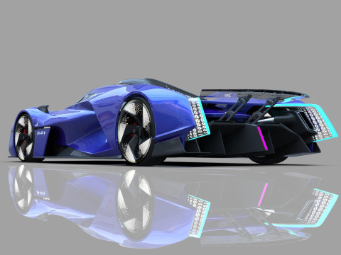 Alpine Alpenglow HY4 Concept 2022 HQ interior 3D Model