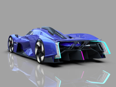 Alpine Alpenglow HY4 Concept 2022 HQ interior 3D Model