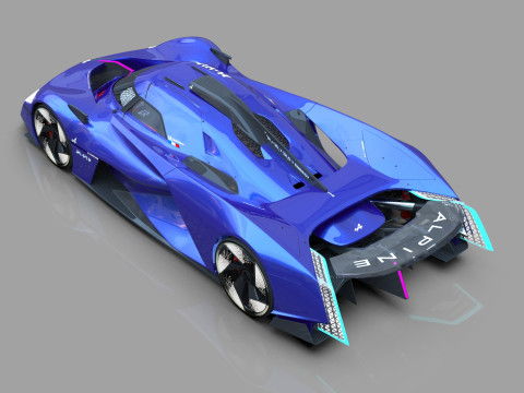 Alpine Alpenglow HY4 Concept 2022 HQ interior 3D Model