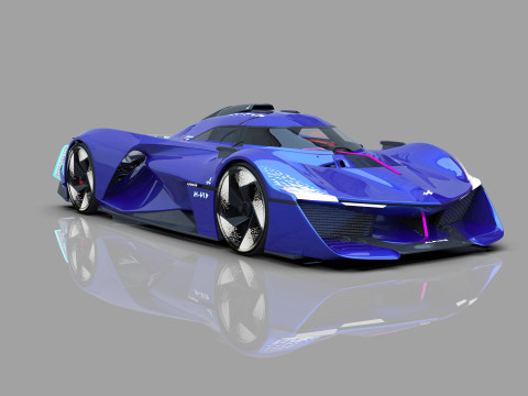Alpine Alpenglow HY4 Concept 2022 HQ interior 3D Model