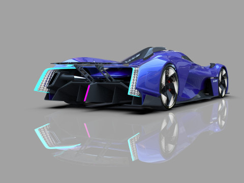 Alpine Alpenglow HY4 Concept 2022 HQ interior 3D Model