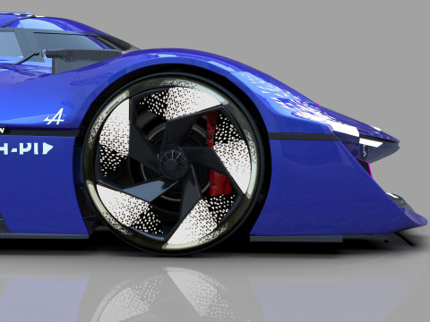Alpine Alpenglow HY4 Concept 2022 HQ interior 3D Model