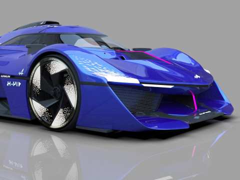 Alpine Alpenglow HY4 Concept 2022 HQ interior 3D Model