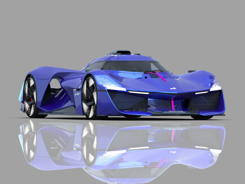 Alpine Alpenglow HY4 Concept 2022 HQ interior 3D Model