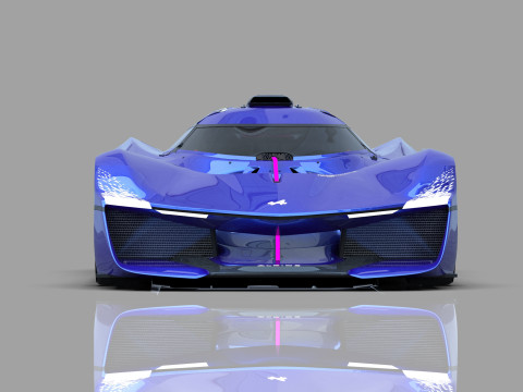 Alpine Alpenglow HY4 Concept 2022 HQ interior 3D Model