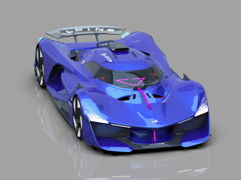 Alpine Alpenglow HY4 Concept 2022 HQ interior 3D Model