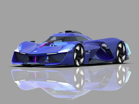 Alpine Alpenglow HY4 Concept 2022 HQ interior 3D Model