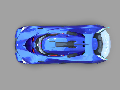 Alpine Alpenglow HY4 Concept 2022 HQ interior 3D Model