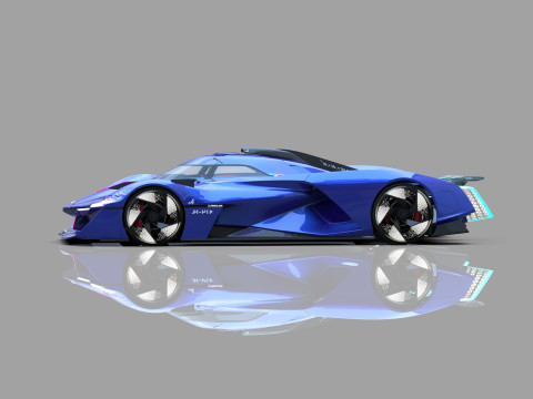 Alpine Alpenglow HY4 Concept 2022 HQ interior 3D Model