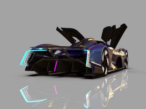 Alpine Alpenglow HY4 Concept 2022 HQ interior 3D Model