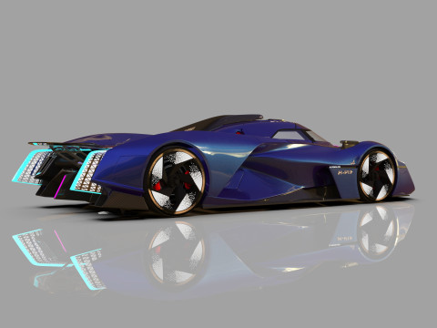 Alpine Alpenglow HY4 Concept 2022 HQ interior 3D Model