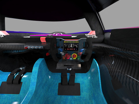 Alpine Alpenglow HY4 Concept 2022 HQ interior 3D Model