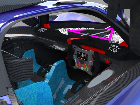 Alpine Alpenglow HY4 Concept 2022 HQ interior 3D Model