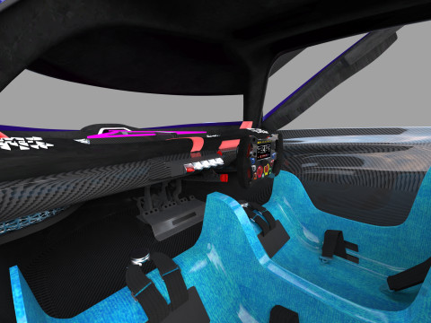 Alpine Alpenglow HY4 Concept 2022 HQ interior 3D Model