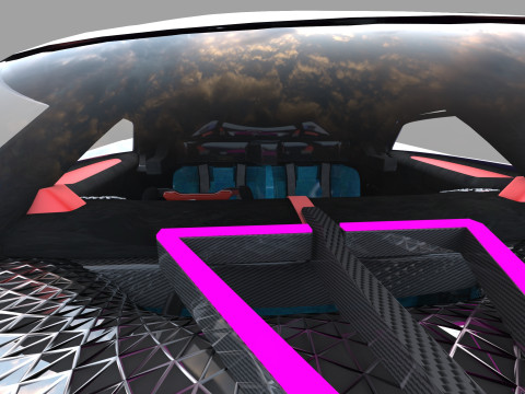 Alpine Alpenglow HY4 Concept 2022 HQ interior 3D Model