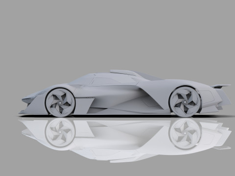 Alpine Alpenglow HY4 Concept 2022 HQ interior 3D Model