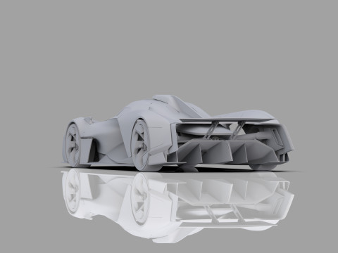 Alpine Alpenglow HY4 Concept 2022 HQ interior 3D Model