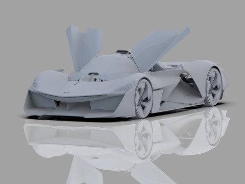 Alpine Alpenglow HY4 Concept 2022 HQ interior 3D Model