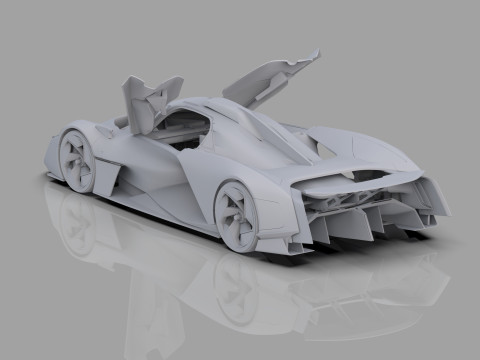 Alpine Alpenglow HY4 Concept 2022 HQ interior 3D Model