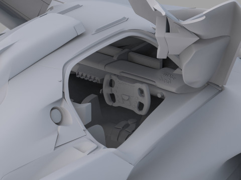Alpine Alpenglow HY4 Concept 2022 HQ interior 3D Model