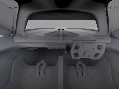 Alpine Alpenglow HY4 Concept 2022 HQ interior 3D Model