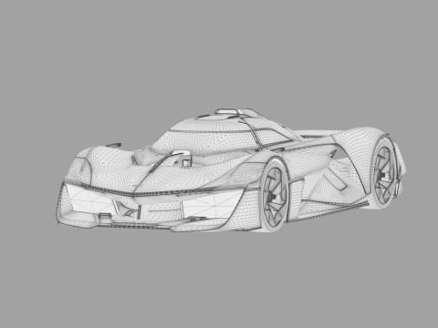 Alpine Alpenglow HY4 Concept 2022 HQ interior 3D Model