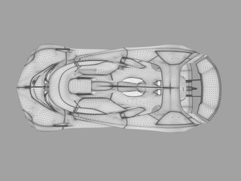 Alpine Alpenglow HY4 Concept 2022 HQ interior 3D Model
