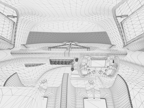 Alpine Alpenglow HY4 Concept 2022 HQ interior 3D Model