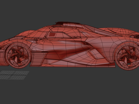 Alpine Alpenglow HY4 Concept 2022 HQ interior 3D Model