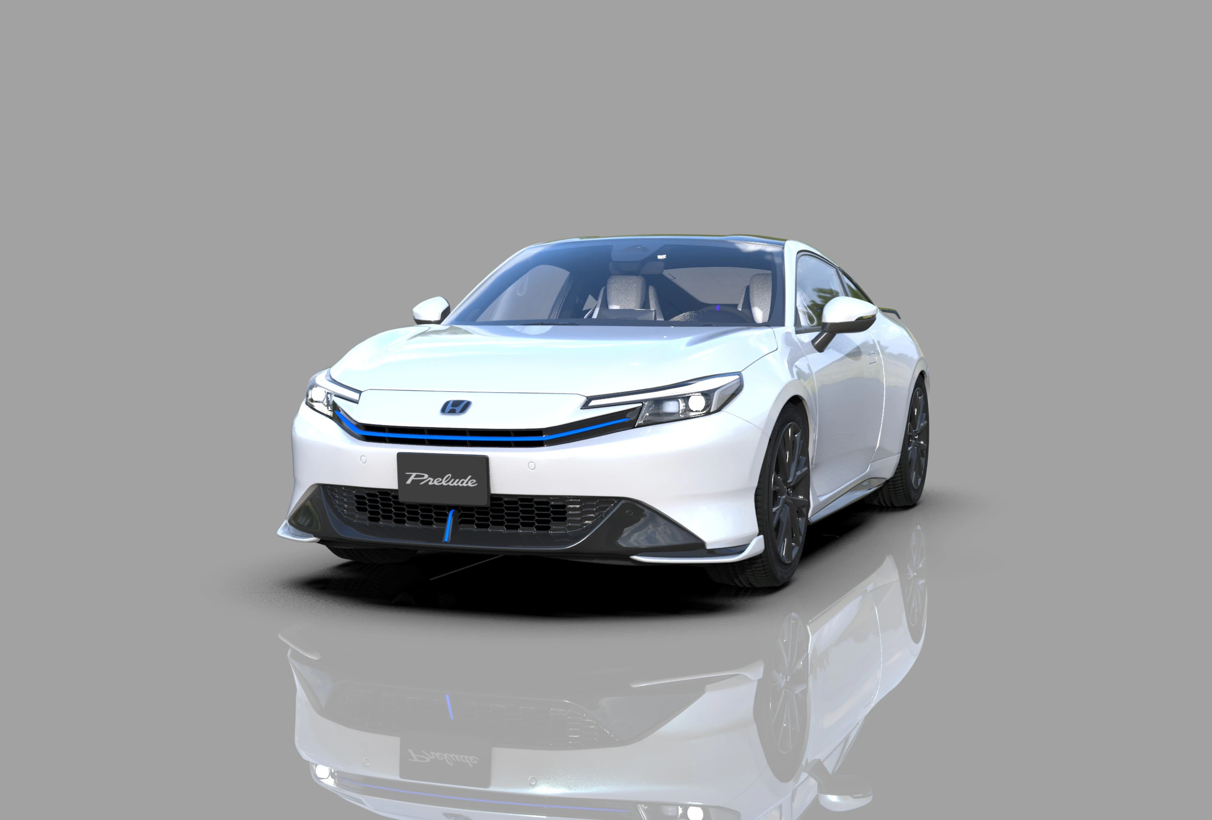 Honda Prelude 2026 HQ interior 3D Model .c4d .max .obj .3ds .fbx .stl .blend 
