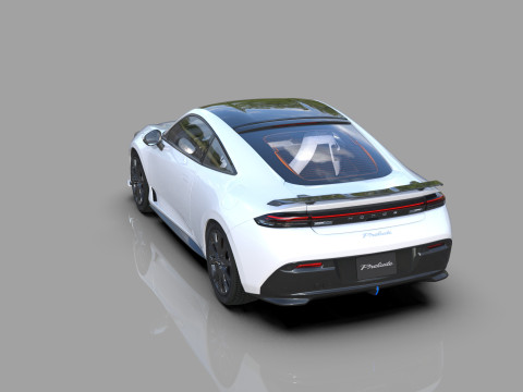 Honda Prelude 2026 HQ interior Modelo 3D