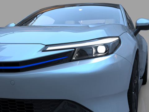 Honda Prelude 2026 HQ interior Modelo 3D