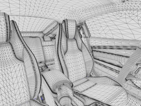 Honda Prelude 2026 HQ interior Modelo 3D