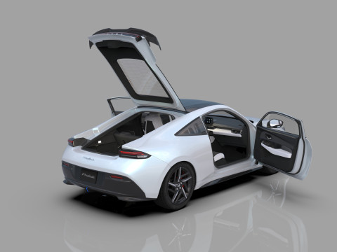 Honda Prelude 2026 HQ interior Modelo 3D