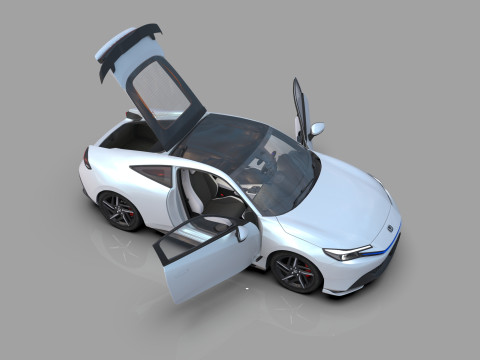 Honda Prelude 2026 HQ interior Modelo 3D