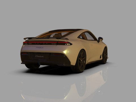 Honda Prelude 2026 HQ interior Modelo 3D