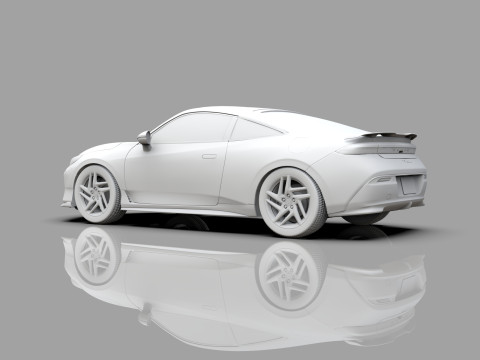 Honda Prelude 2026 HQ interior Modelo 3D