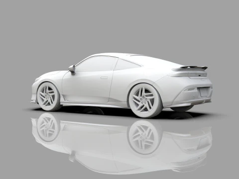 Honda Prelude 2026 HQ interior 3D Model