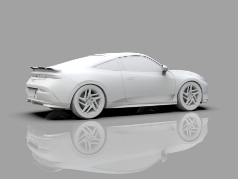 Honda Prelude 2026 HQ interior Modelo 3D