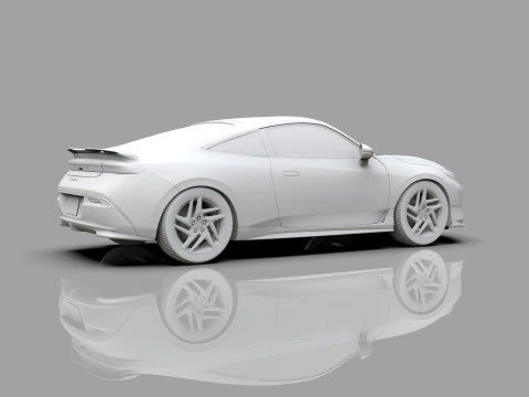 Honda Prelude 2026 HQ interior 3D Model