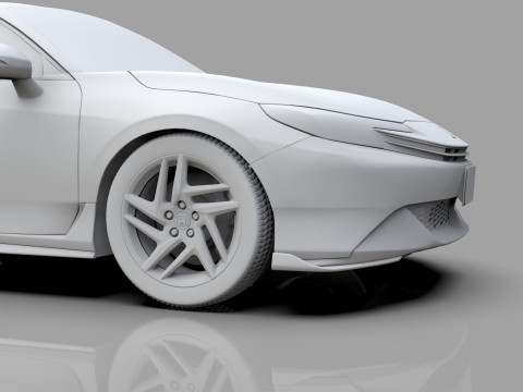 Honda Prelude 2026 HQ interior Modelo 3D