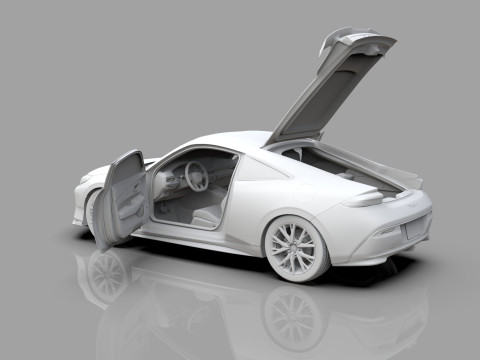 Honda Prelude 2026 HQ interior Modelo 3D