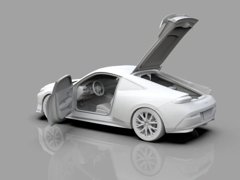 Honda Prelude 2026 HQ interior 3D Model