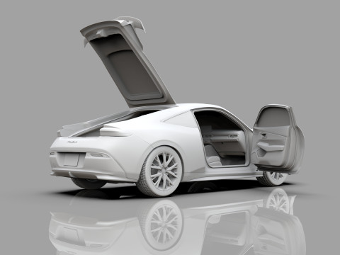 Honda Prelude 2026 HQ interior Modelo 3D
