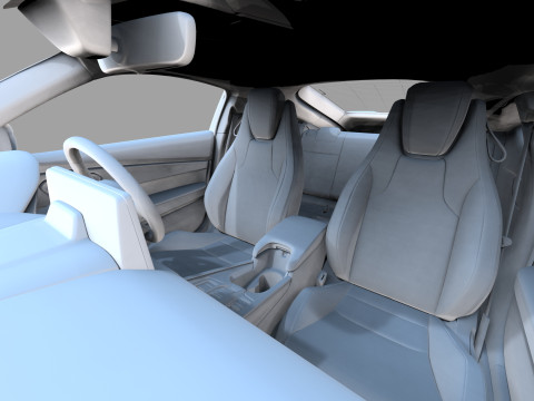 Honda Prelude 2026 HQ interior Modelo 3D