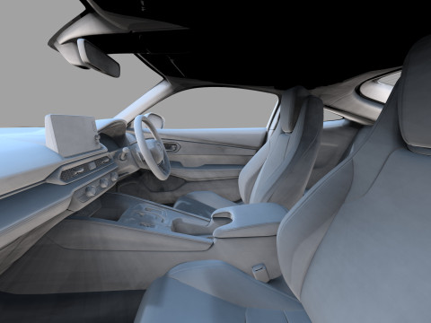 Honda Prelude 2026 HQ interior Modelo 3D