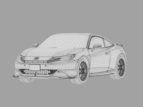 Honda Prelude 2026 HQ interior Modelo 3D